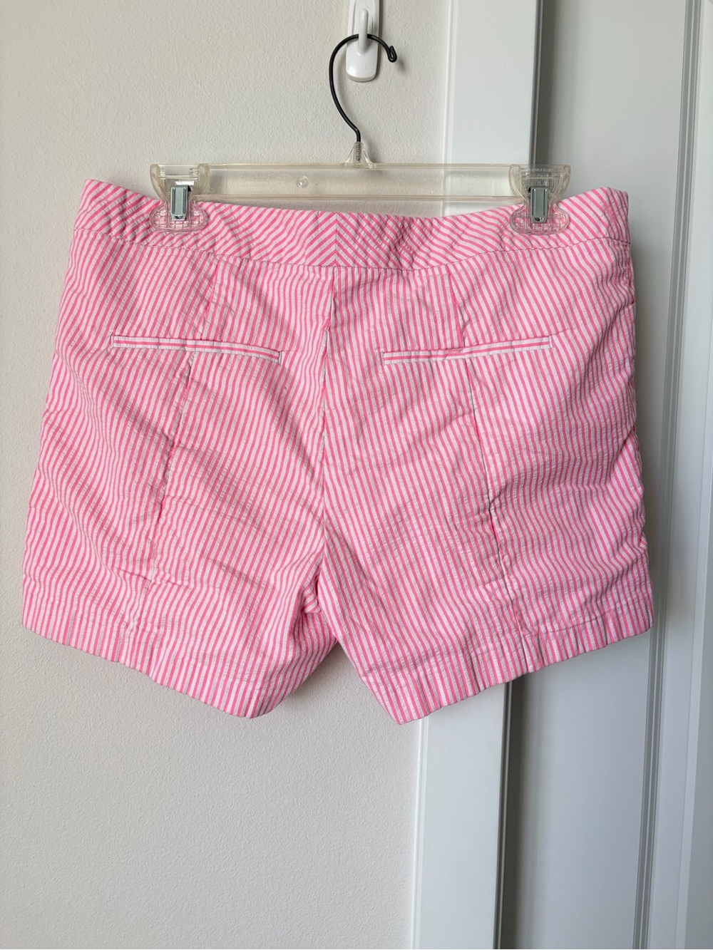 Lilly Pulitzer Kelly Short Size 8 Pink Tropics Seersucker Stripes Summer Beach - Picture 9 of 14